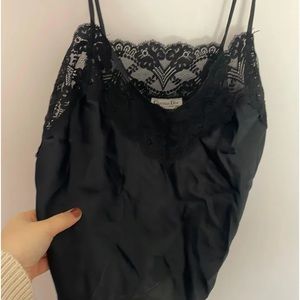 Christian Dior Vintage Lace Tank